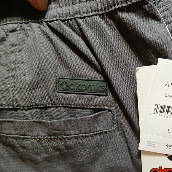 Akademiks Mens Cargo Pants Drawstring Stretch Gray Casual Activewear - Picture 11 of 11